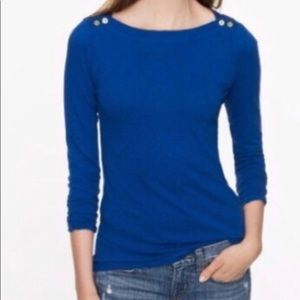 J.Crew blue long sleeve top